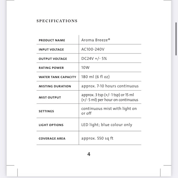 Saje Wellness Aroma Breeze Champagne Diffuser - Picture 6 of 7